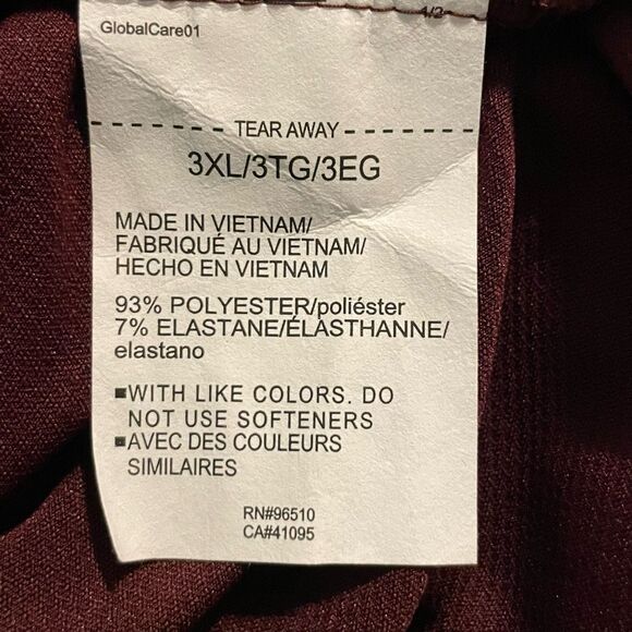 Under Armour The Performance Golf Tech Polo Shirt Maroon Knit Short Sleeve 3X - Picture 10 of 12